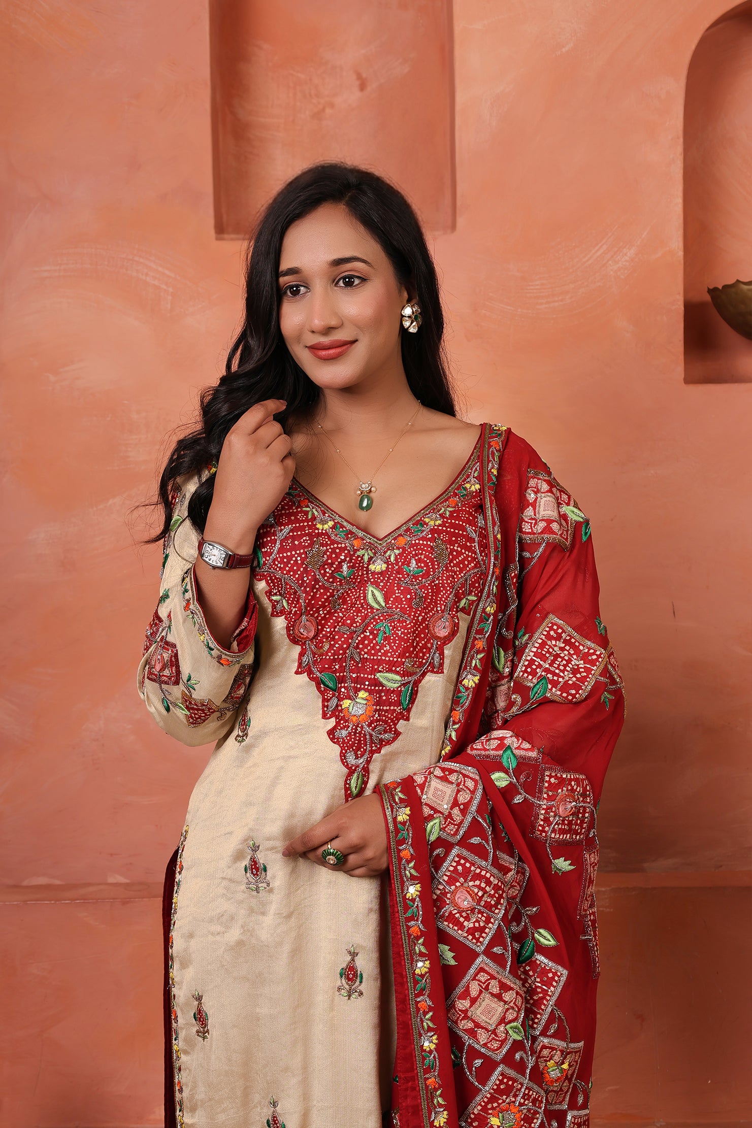Rangrez Swarna - Handloom Benarasi Tissue Kurta Set | Statement Festive Ensemble