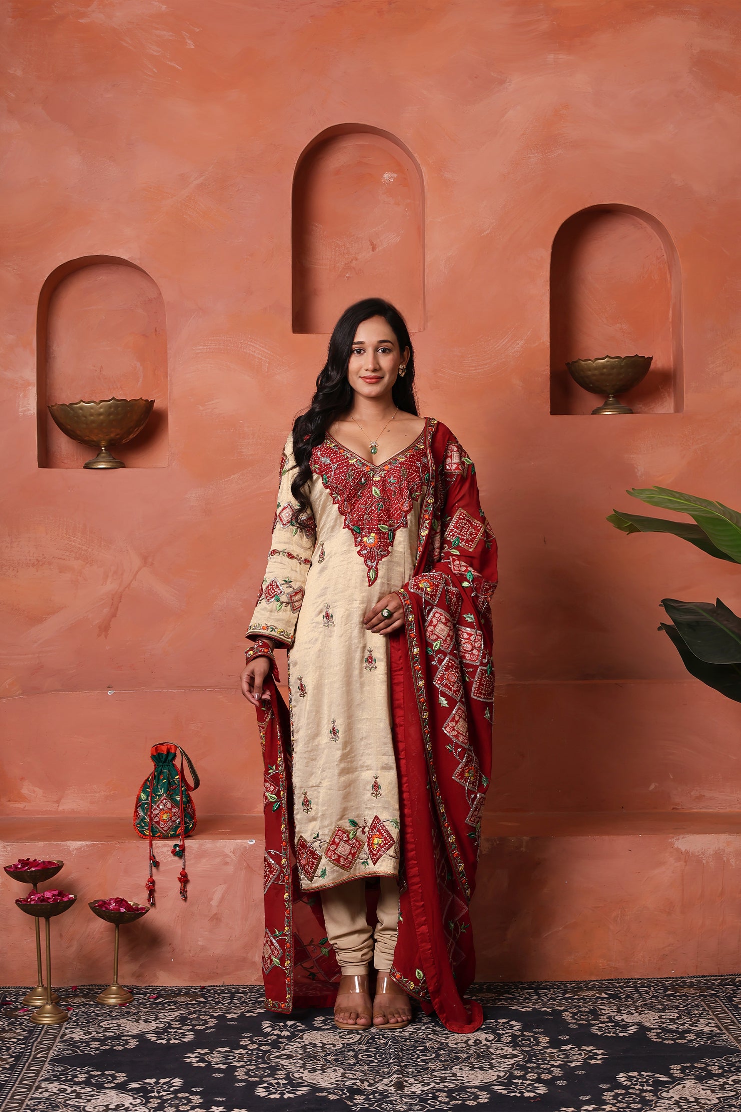 Rangrez Swarna - Handloom Benarasi Tissue Kurta Set | Statement Festive Ensemble