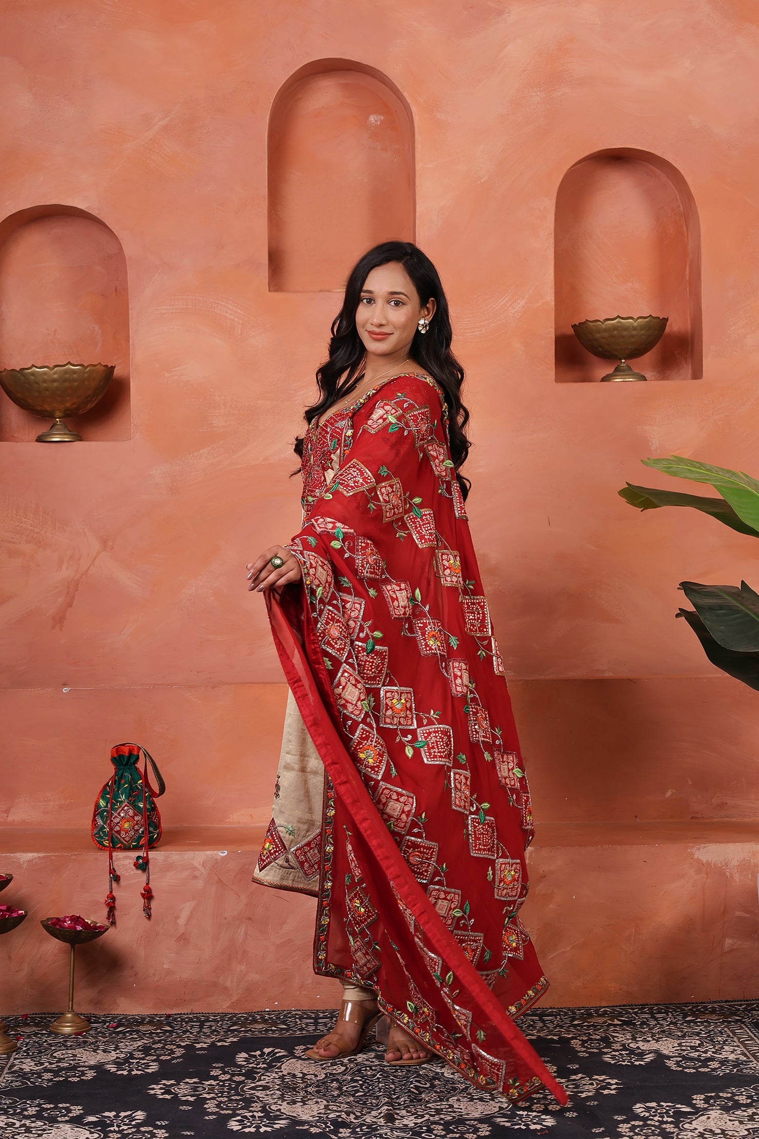 Rangrez Swarna - Handloom Benarasi Tissue Kurta Set | Statement Festive Ensemble