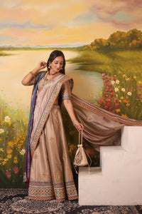 Purani Gota Raani - Glass Organza Ensemble | Vintage Gota & Appliqué Craft