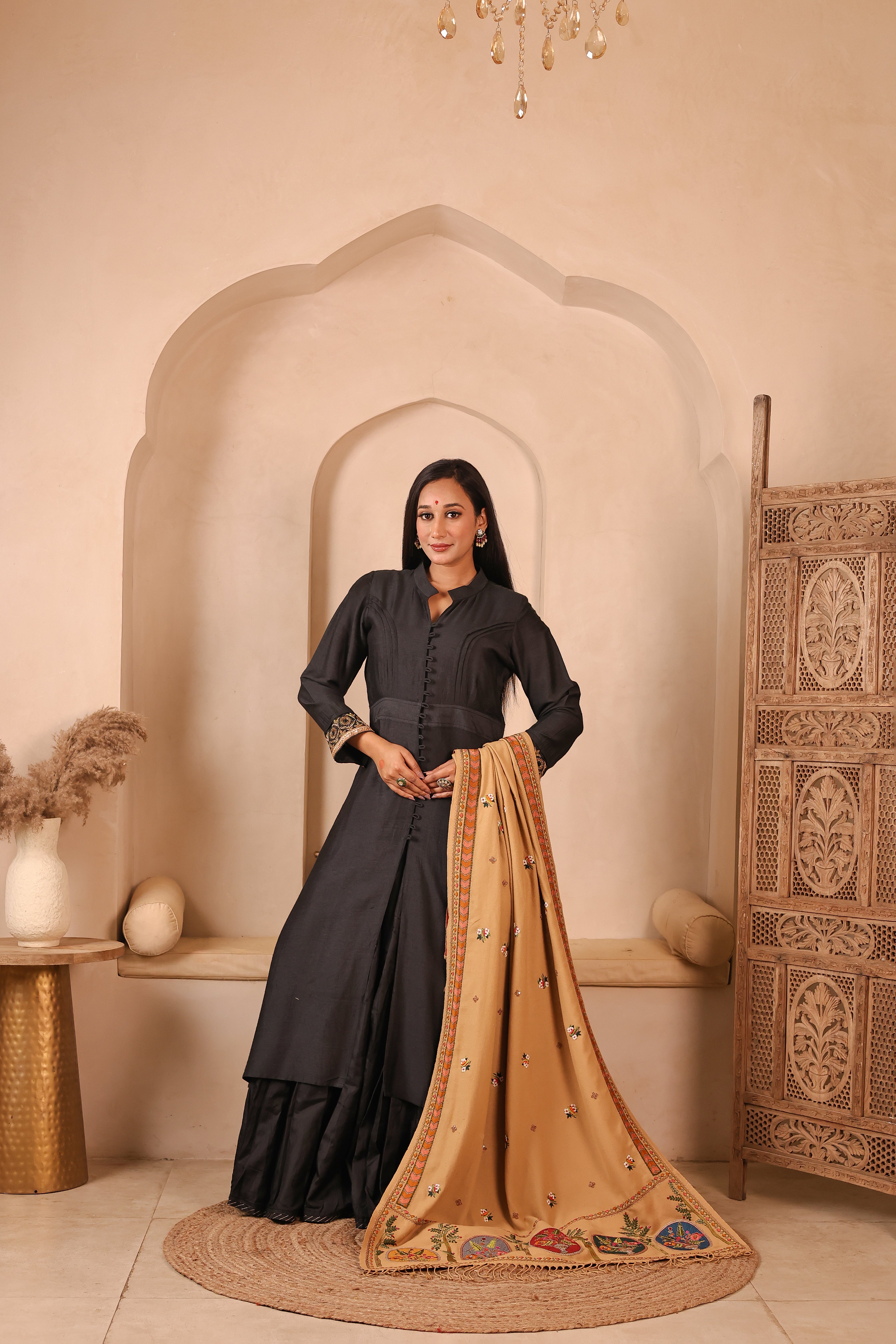 Gulshan e tota handcrafted pure Pashmina shawl
