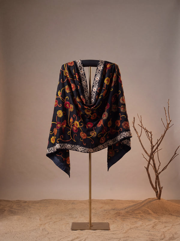 Resham Neelaya – Pure Pashmina Shawl