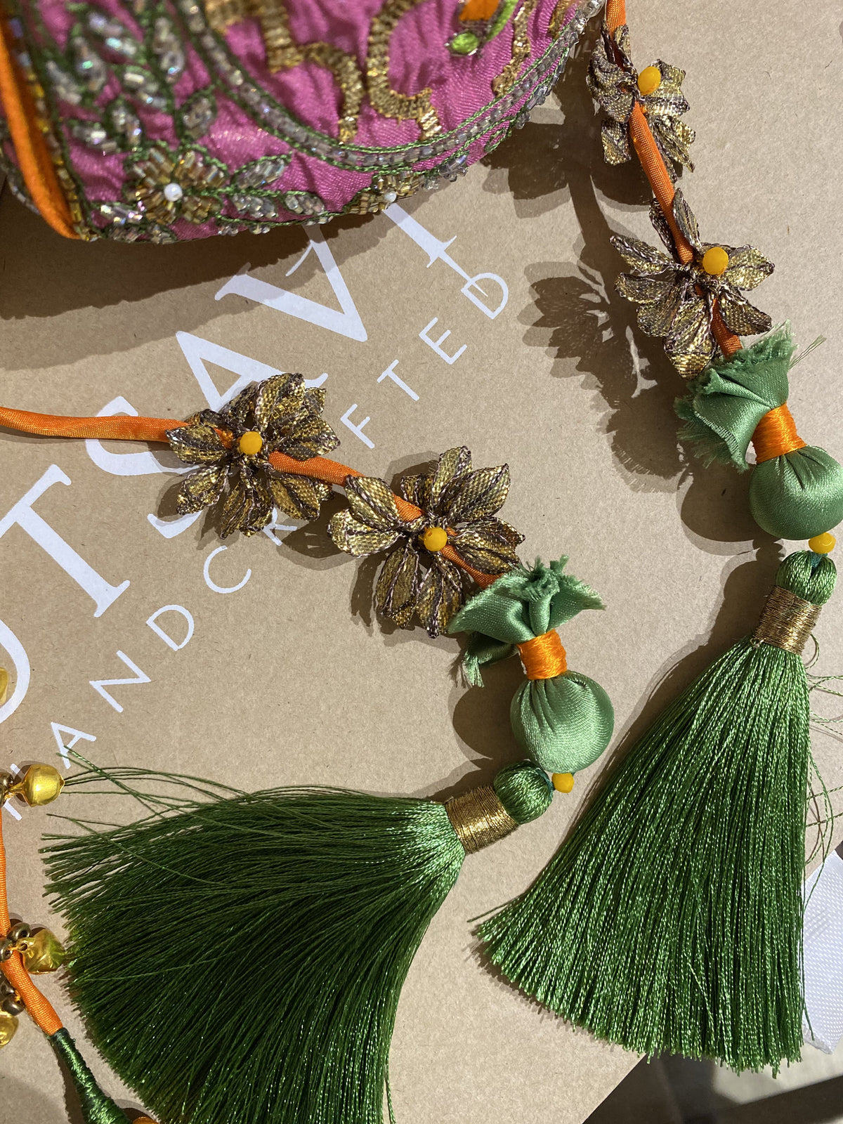 Aafreen handcrafted embroidered potli bag, product photograph 1