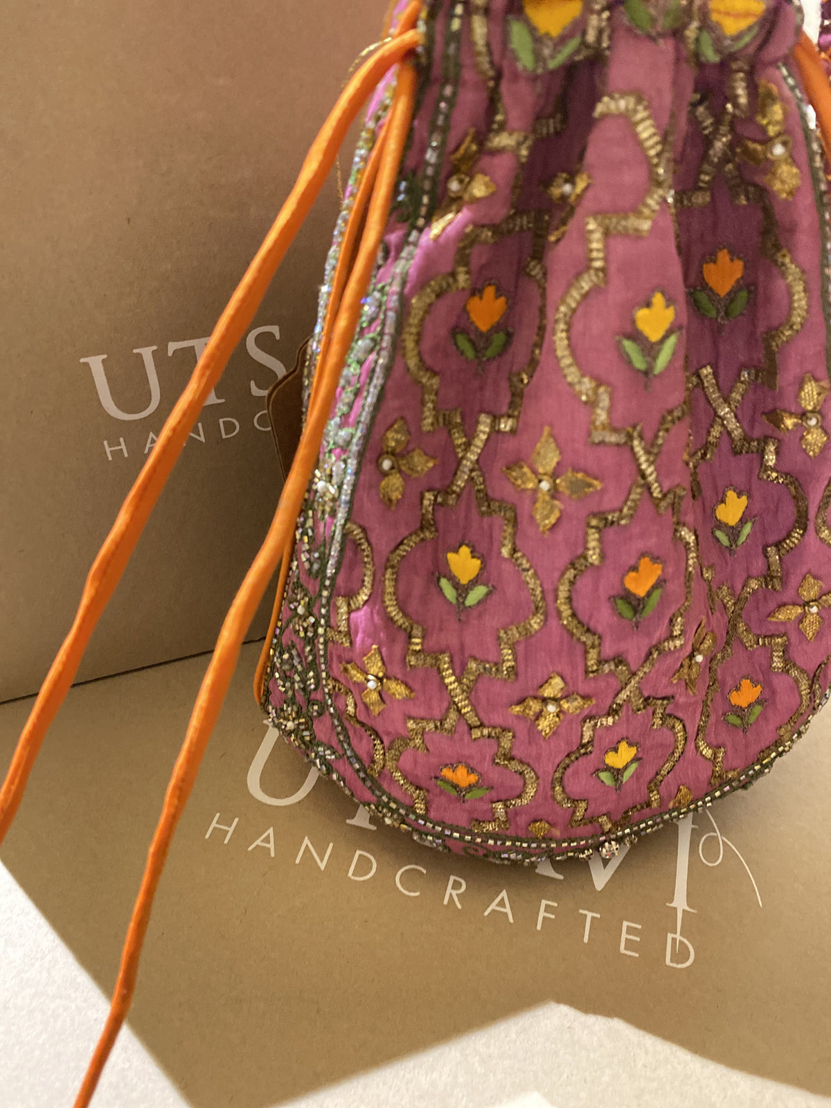 Aafreen handcrafted embroidered potli bag, product photograph 2