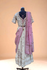 Sitara Baagh Handcrafted Tussar Silk Lehenga Set – Subtle Gold Embellishments