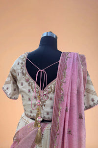 Sitara Baagh Handcrafted Tussar Silk Lehenga Set – Subtle Gold Embellishments