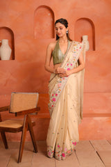 Sugga Gulshan – Luxury Handcrafted Silk Tissue Wedding Saree