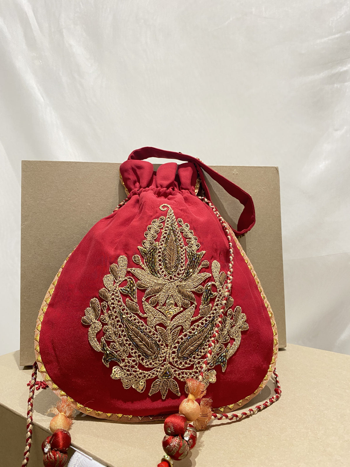 Heeranjali handcrafted embroidered potli bag, product photograph 1