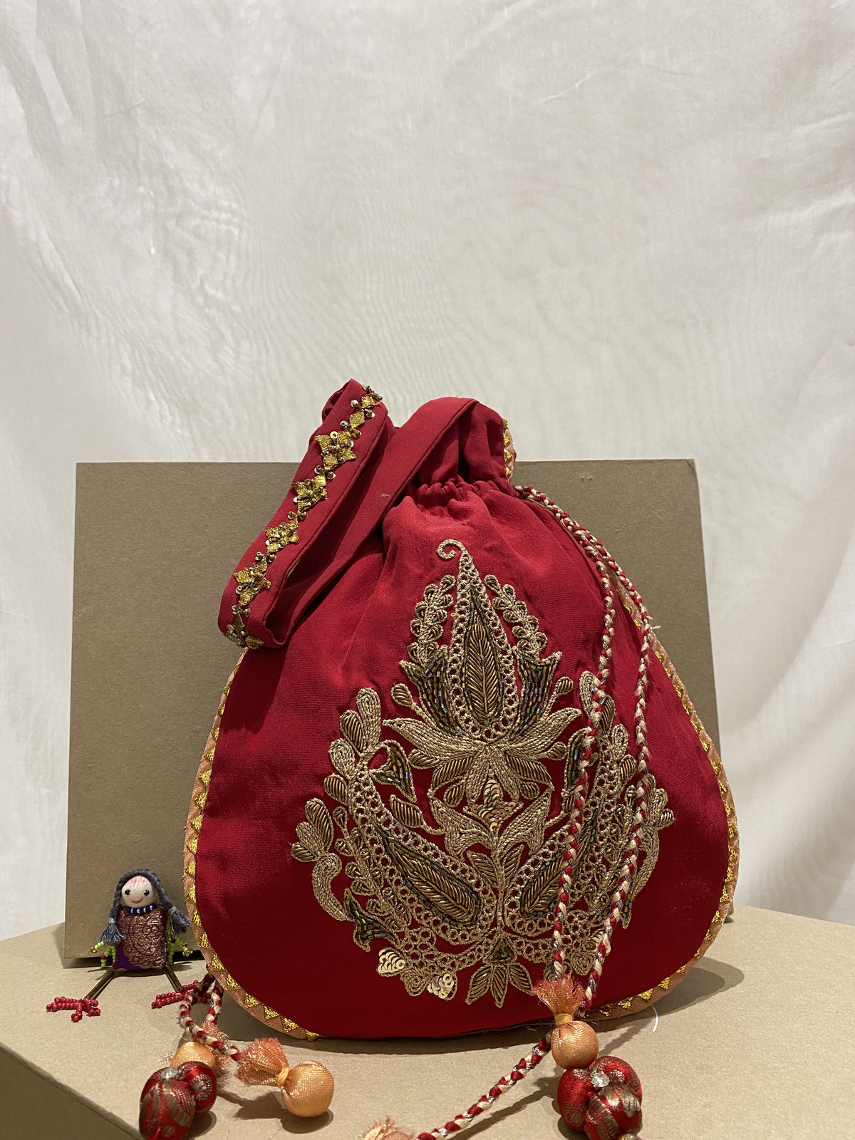Heeranjali handcrafted embroidered potli bag, product photograph 2
