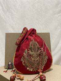 Heeranjali handcrafted embroidered potli bag, product photograph 2