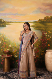 Purani Gota Raani - Glass Organza Ensemble | Vintage Gota & Appliqué Craft