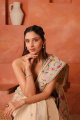 Sugga Gulshan – Luxury Handcrafted Silk Tissue Wedding Saree