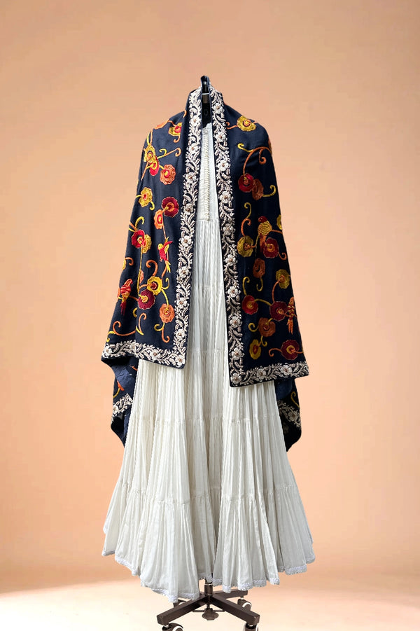 Resham Neelaya – Pure Pashmina Shawl