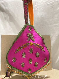 Noor-e-Gul handcrafted embroidered potli bag, product photograph 2