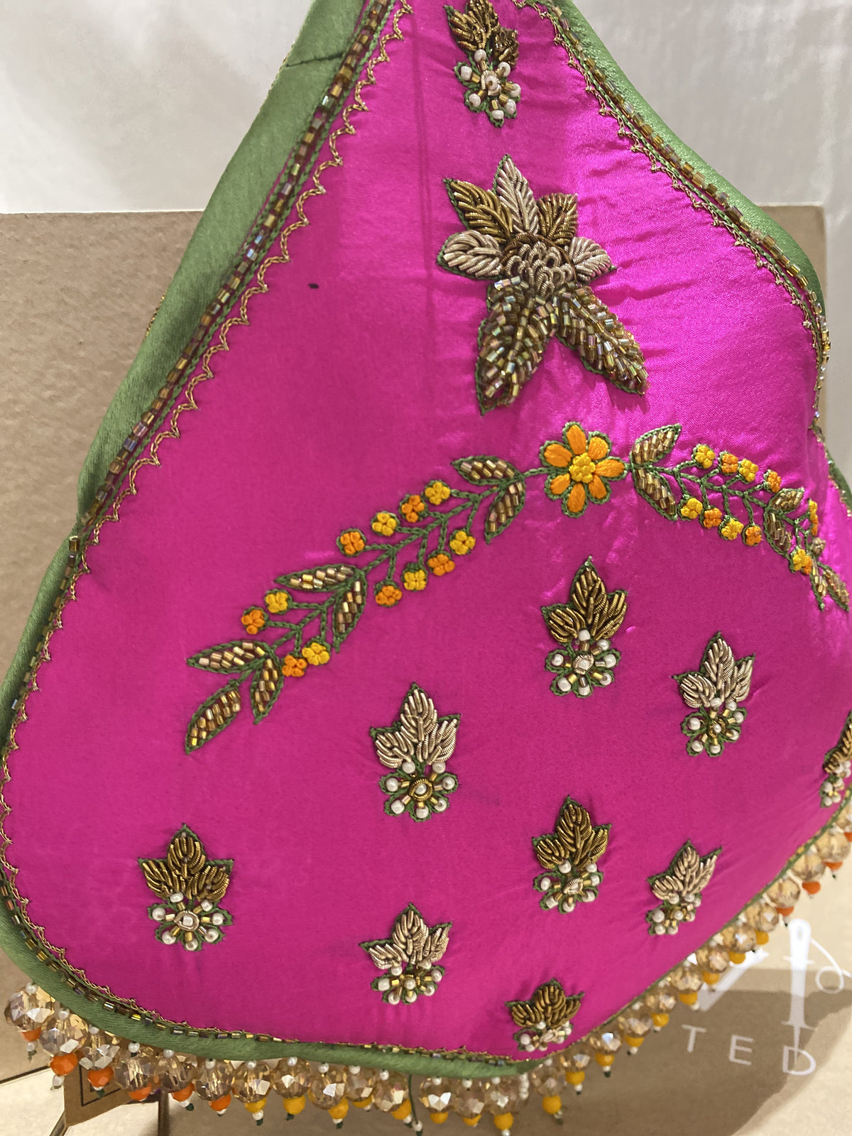 Noor-e-Gul handcrafted embroidered potli bag, product photograph 4