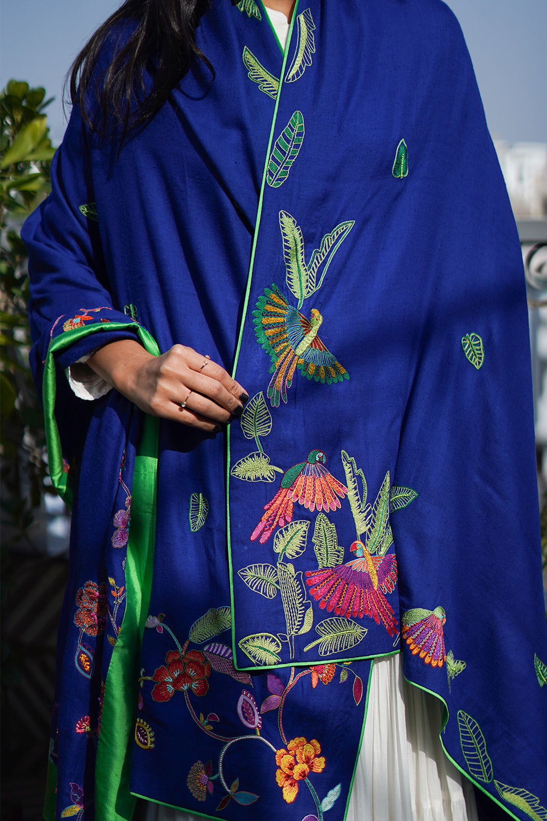 Neel Kosh - Pure Pashmina | Hand-Embroidered Masterpiece