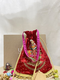 Rangili handcrafted embroidered potli bag, product photograph 2