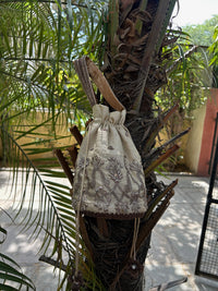 Ruh-e-Zari handcrafted embroidered potli bag, product photograph 2