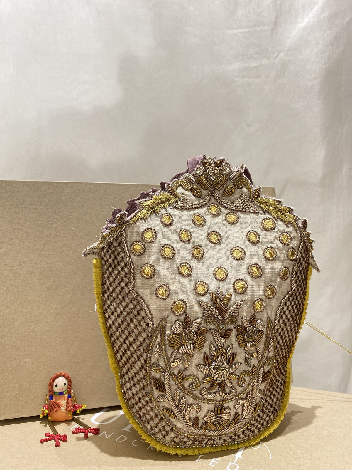 Sahar handcrafted embroidered potli bag, product photograph 1