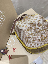 Sahar handcrafted embroidered potli bag, product photograph 3
