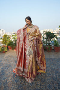 Mangal Safarnama - Resham & Tissue Kanjivaram Silk Saree | Bridal Zardosi Ensemble